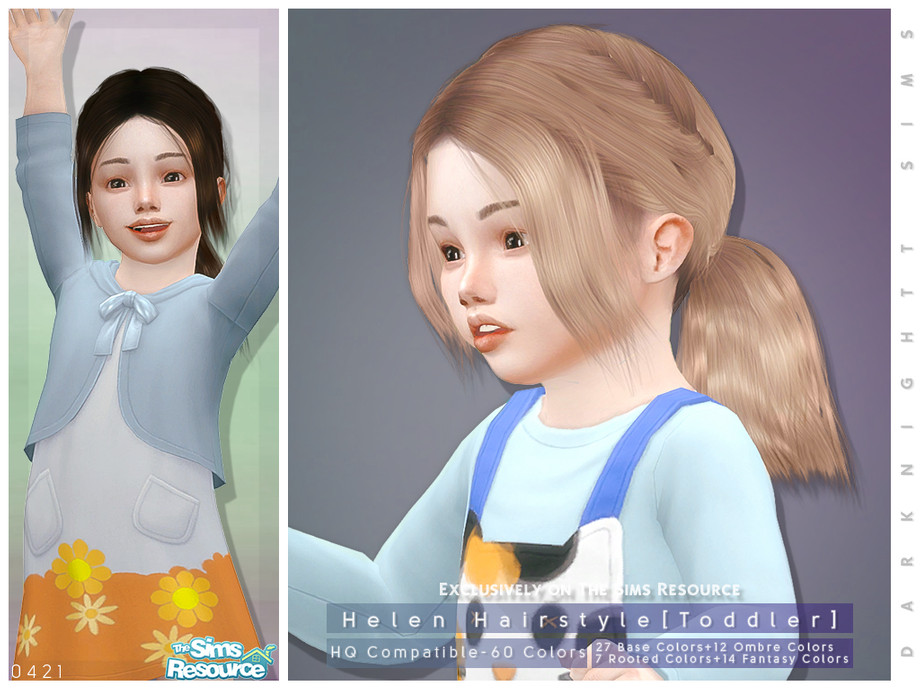 The Sims Resource - Helen Hairstyle [Toddler]