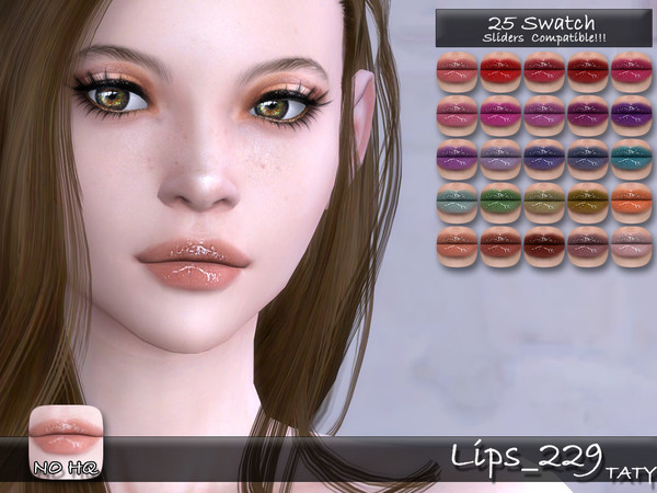 Sims 4 — [Ts4]Taty_Lips_229 by tatygagg — - Female, Male - Human, Alien - Teen to Elder - Hq Compatible - Sliders
