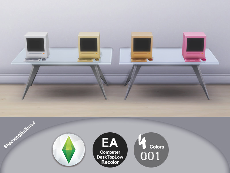 Sims 4 Computer DeskTopLow Recolor 001 by jeisse197