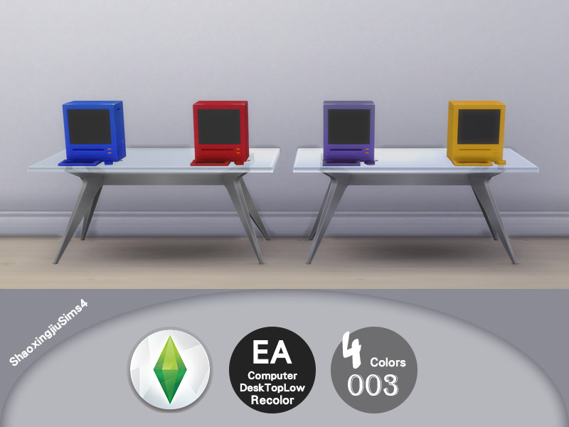 Sims 4 Computer DeskTopLow Recolor 003 by jeisse197