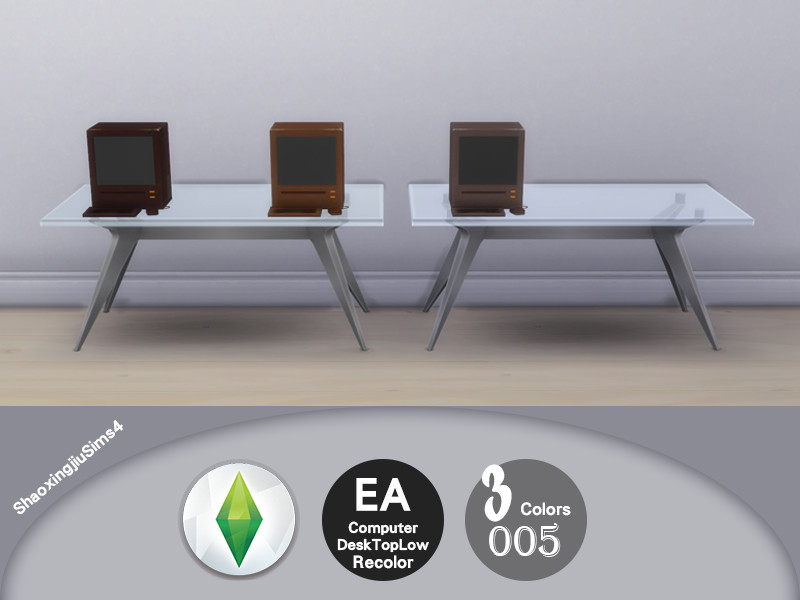Sims 4 Computer DeskTopLow Recolor 005 by jeisse197