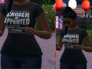 Sims 4 — Spiritual top "You Have Been Chosen Appointed  by misty4m — Spiritual Graphic Tee " You have been