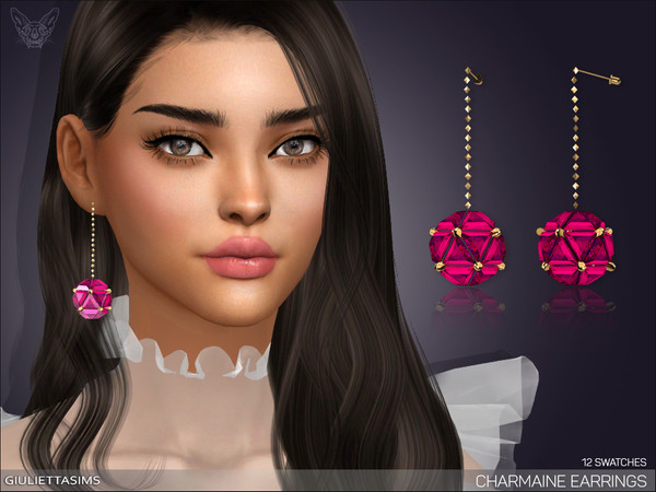 The Sims Resource - Charmaine Earrings