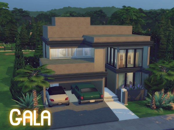Sims 4 — Gala by GenkaiHaretsu — Modern house for small family in japanese style.
