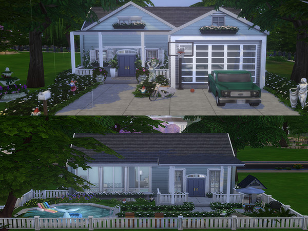 Sims 4 — Daisy Dukes Tiny Home by Anysi — This cute tiny home is the perfect fit and size for 1-2 sims, it only has 1
