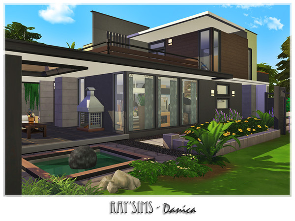 Sims 4 — Danica by RayDesign9 — This house fully furnished and decorated, without custom content. This house has 3