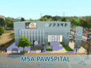 Sims 4 — MSA Pawspital Vet Clinic NO CC by mirasimsarchitecture — Floor 1: Entrance 4 Examination Room Bath & Care
