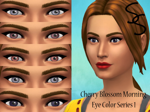 Sims 4 — Cherry Blossom Morning Eye Colors Series 1 by SaffronSiren — Inspired by the beautiful colors of cherry blossom