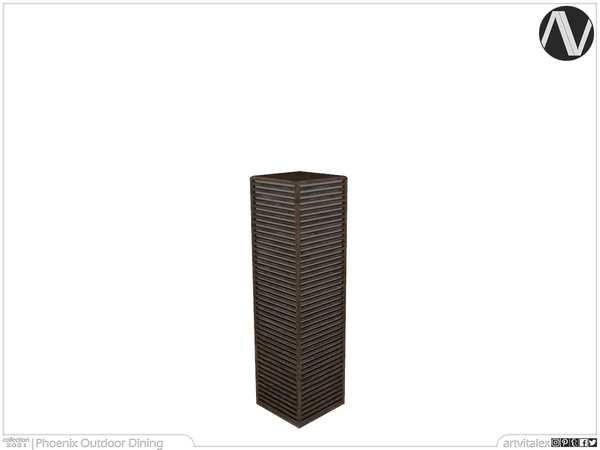 Sims 4 — Phoenix Outdoor Floor Lamp Medium by ArtVitalex — Outdoor And Garden Collection | All rights reserved | Belong