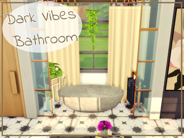 Sims 4 — Dark Vibes Bathroom by simmer_adelaina — ---PLEASE DON'T FORGET ABOUT MOO BEFORE PLACING--- Hello everyone! I