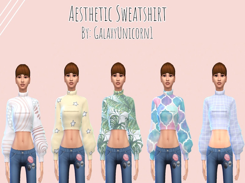Sims 4 Aesthetic Sweatshirt by GalaxyUnicorn1