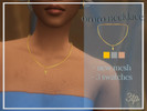 Sims 4 — Ororo Necklace by 3thousandplumbobs — A necklace with a lightning bolt to match my previous earrings! - 3