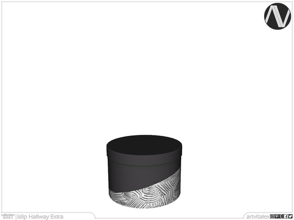 Sims 3 — Islip Storage Box Round by ArtVitalex — Hallway Collection | All rights reserved | Belong to 2021 ArtVitalex@TSR