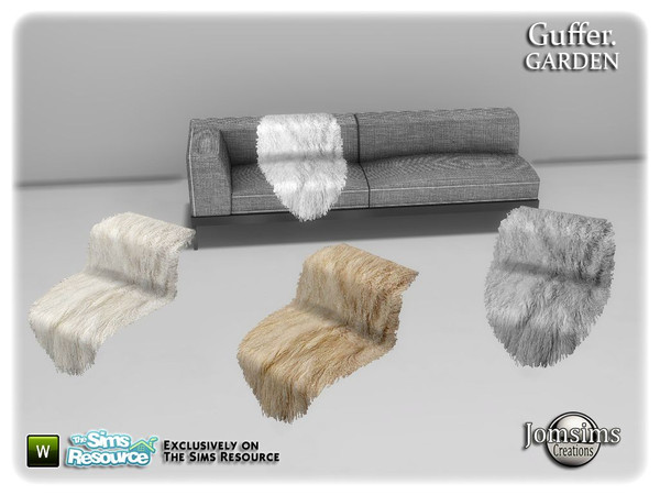 Sims 4 — Guffer Garden blanket deco for sofa by jomsims — Guffer Garden blanket deco for sofa