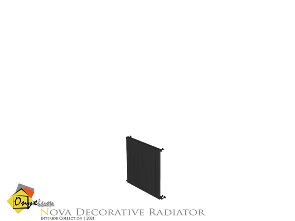 Sims 4 — Nova Radiator Short Narrow Connected To The Wall by Onyxium — Onyxium@TSR Design Workshop Decorative Collection