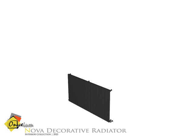 Sims 4 — Nova Radiator Short Wide Connected To The Wall by Onyxium — Onyxium@TSR Design Workshop Decorative Collection |