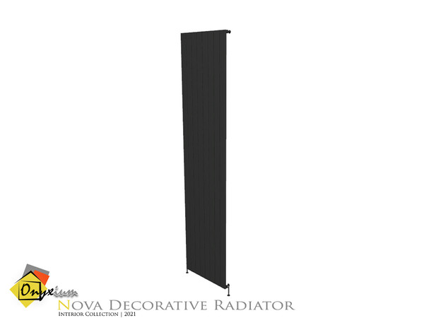 Sims 4 — Nova Radiator Tall Narrow Connected To The Floor by Onyxium — Onyxium@TSR Design Workshop Decorative Collection
