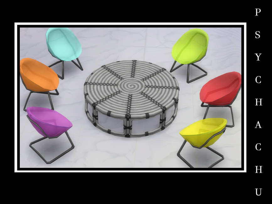 The Sims Resource EA Recoloured Chair Part 1 Neon