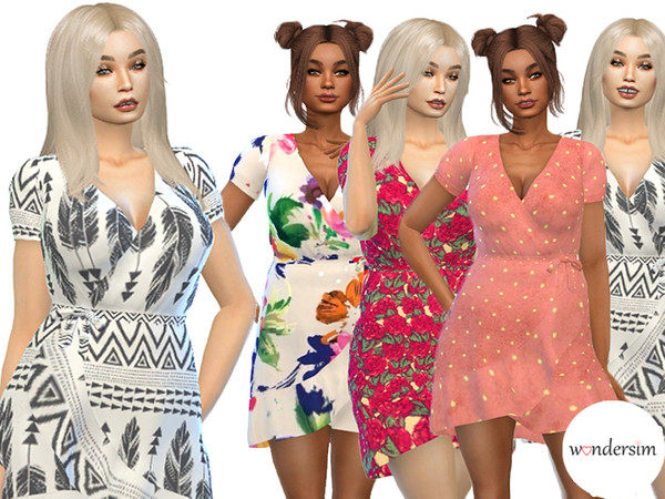 The Sims Resource - fabienne dress by wondersim