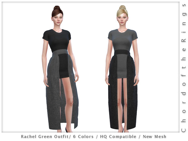 The Sims Resource - Rachel Green Outfit