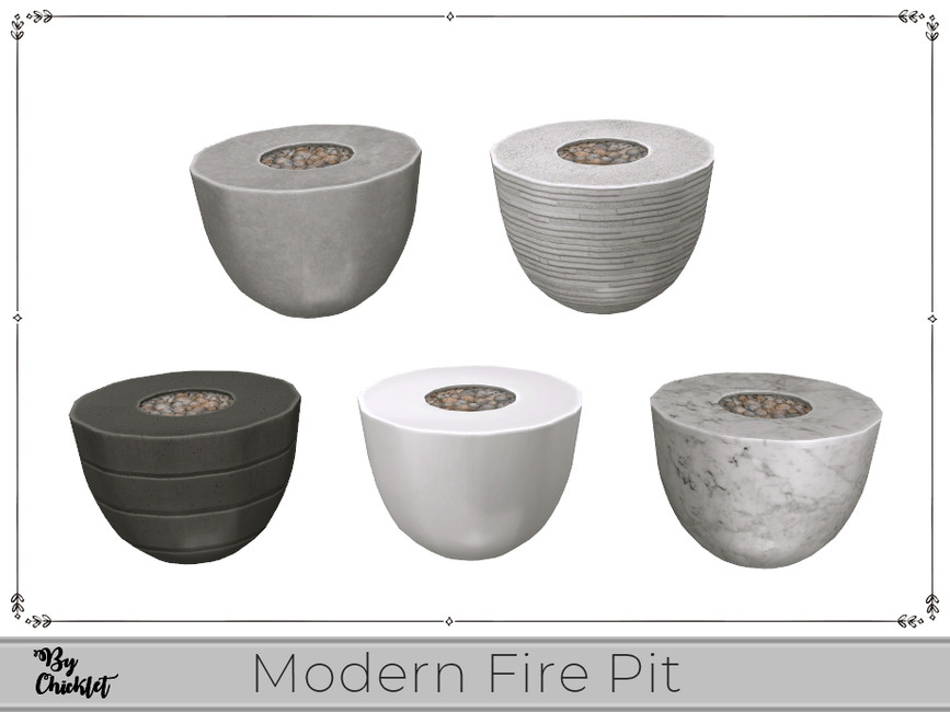 The Sims Resource This and That Modern Fire Pit