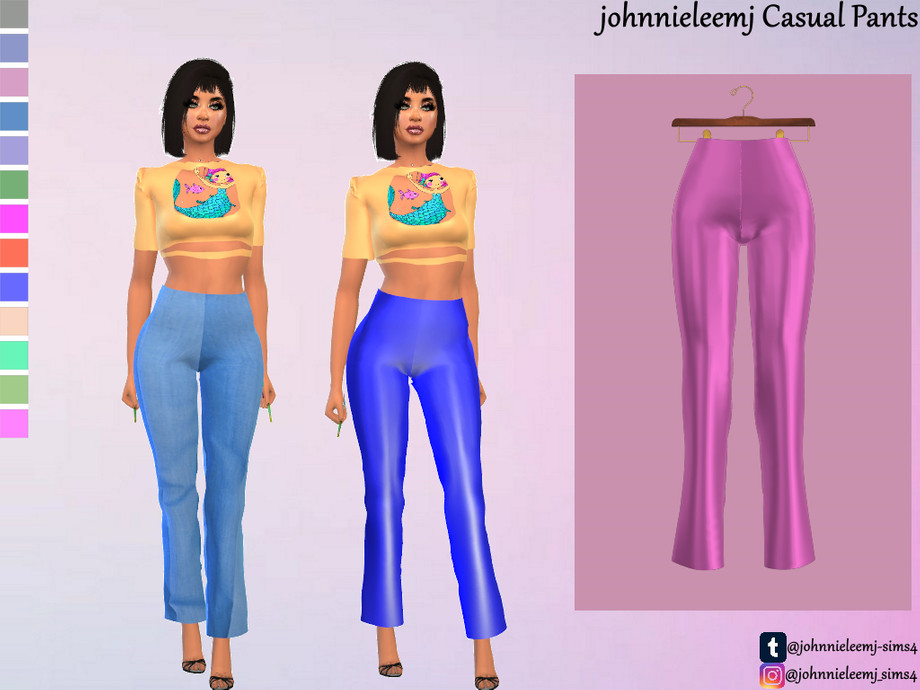 The Sims Resource | Casual Pants 1