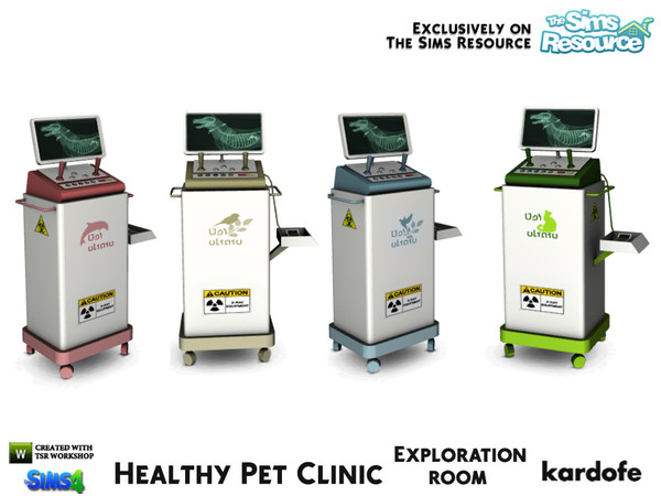 Sims 4 — kardofe_Healthy Pet Clinic_Recognition equipment by kardofe — Medical examination machine, decorative, in four