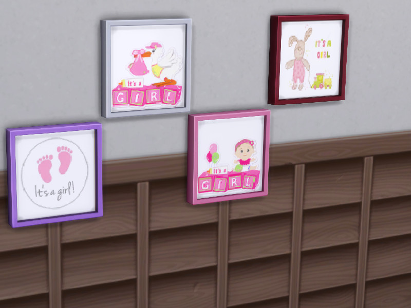 Sims 4 Paintings Baby girl by julimo2