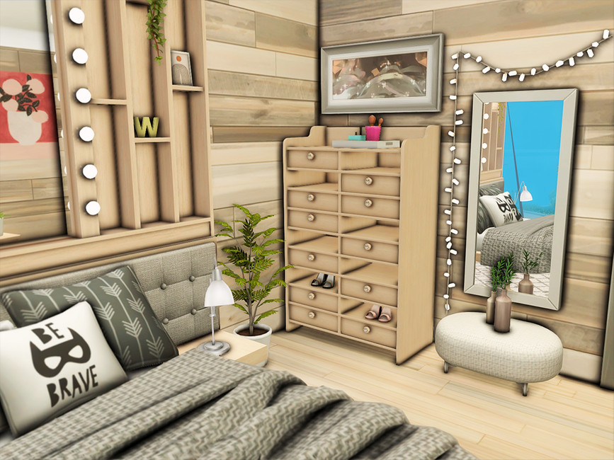 The Sims Resource - Eco Pinecrest Bedroom