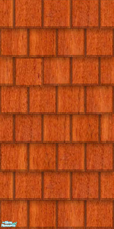 Sims 2 — Wood Shakes - Kempaswood by TSR Archive — Shake siding in rick kempas wood. 