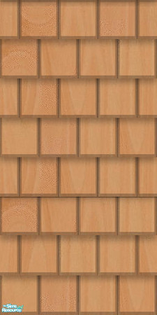 Sims 2 — Wooden Shakes - American Beech by TSR Archive — Light, airy, American beech shake siding. 