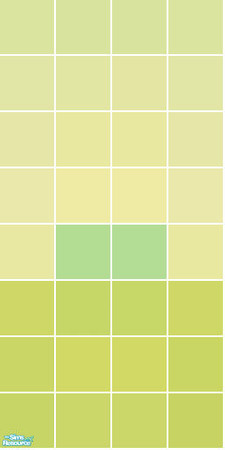 Sims 2 — Starbuck Tile Set - Green Wall by s00z — 