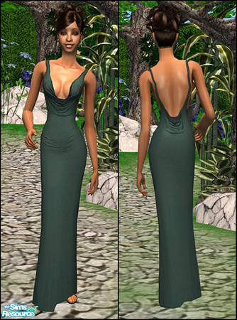 Sims 2 — Long simple formal dresses - Individual  by TigerMizzen — you will need MESH_SimChicNarrowGown3-7-06 from