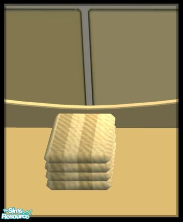 Sims 2 — NK PI SG Towels - Yellow by MoMama — Two-tone Yellow bath towels for your bathroom counter (or floor if you roll