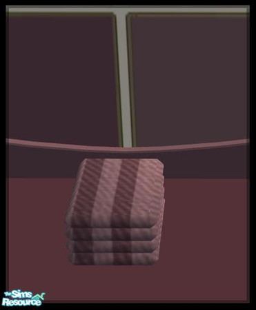 Sims 2 — NK PI SG Towels - Purple by MoMama — Two-tone Purple bath towels for your bathroom counter (or floor if you roll