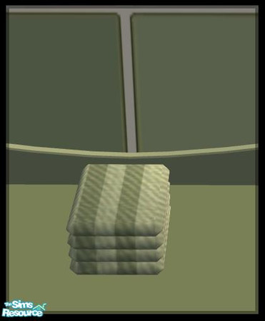 Sims 2 — NK PI SG Towels - Olive by MoMama — Two-tone bath towels for your bathroom counter (or floor if you roll that