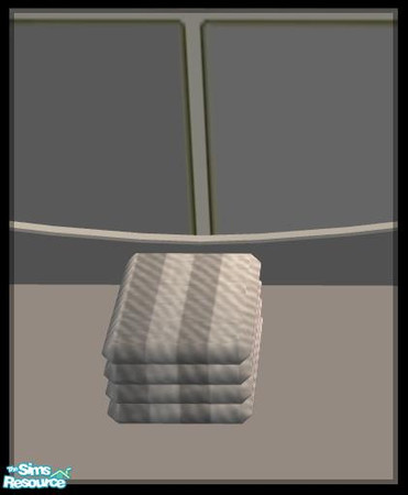 Sims 2 — NK PI SG Towels - Light Grey by MoMama — Two-tone Light Grey bath towels for your bathroom counter (or floor if