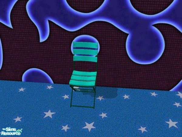 Sims 2 — Plastic Patio Chair - Tropical Paradise by dddrake — 