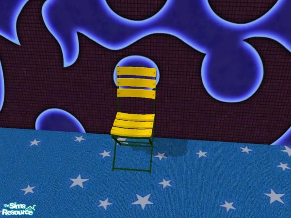 Sims 2 — Plastic Patio Chair - Pina Colada by dddrake — 