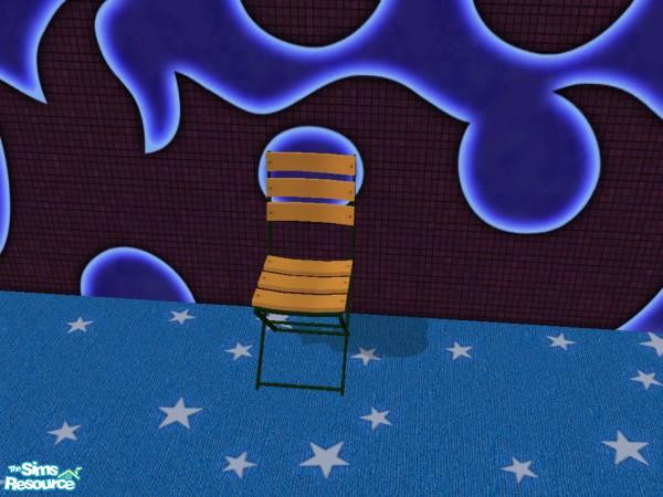 Sims 2 — Plastic Patio Chair - Fools Gold by dddrake — 