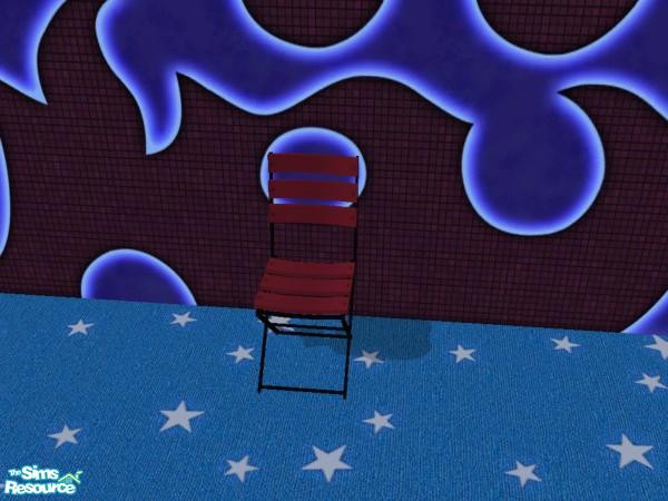 Sims 2 — Plastic Patio Chair - Crimsonia by dddrake — 