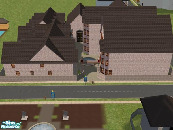 Sims 2 — 8 Pine Lane by Laigonaz — A University I am proud of! Lot Size-5X5 Please enjoy!