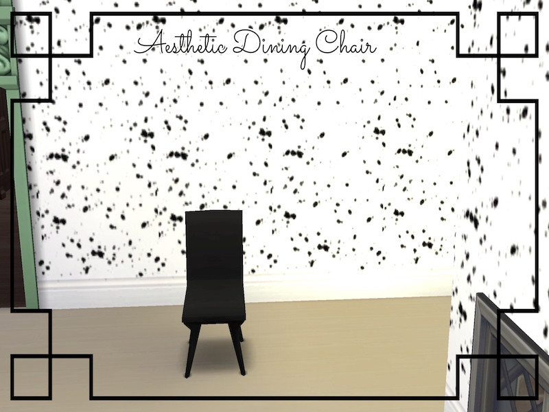 Sims 4 The Sims Resource | GU-Aesthetic Dining Chair by TSR Creator