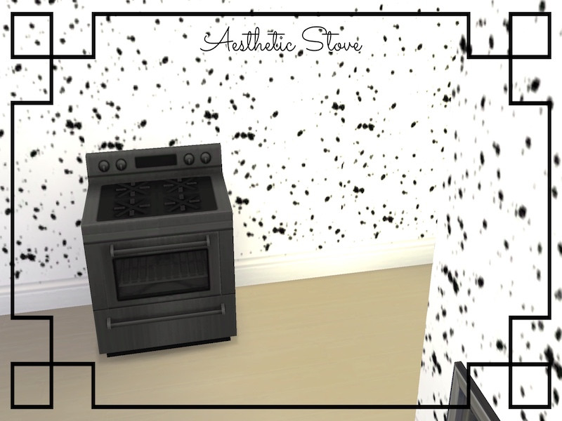 Sims 4 The Sims Resource | GU-Aesthetic Stove by TSR Creator