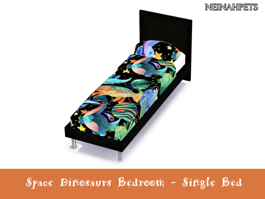The Sims Resource - Space Dinosaurs Bedroom Mesh Required