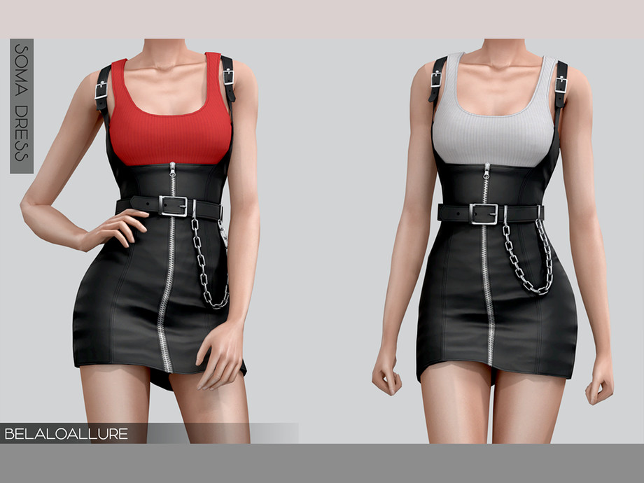 The Sims Resource - (patreon) Belaloallure_Soma dress