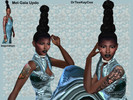 Sims 4 — LN Met Gala Hairstyle by drteekaycee — Another inspiration from Lupita Nyong'o. This funky style reaches new