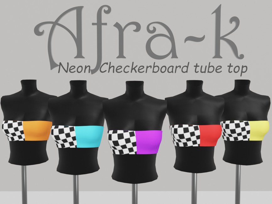 checkerboard tube top