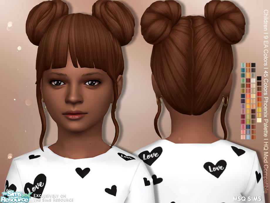 The Sims Resource - Alena Hair Children