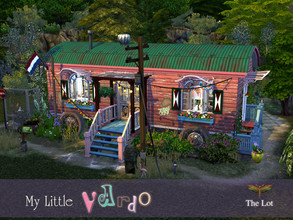 Sims 4 — My Little Vardo by fredbrenny — The Dachshund Creek lot in Brindleton Bay has a newcomer. Freddie towed her